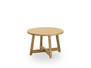 VICTOR - Round teak coffee table _ Sika Design